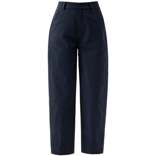 镰刀裤休闲裤女春季2026新款九分哈伦裤小个子女裤藏蓝色裤子