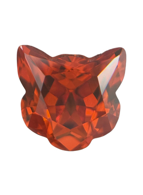 芬达色【招财猫】幸运小猫宝石7*7MM尖底高碳钻 饰品裸钻diy镶嵌
