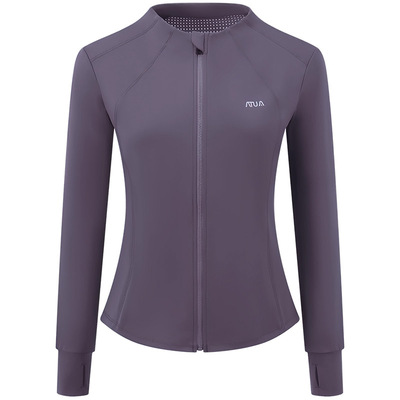 大码瑜伽服外套女秋冬宽松速干运动上衣普拉提跑步胖mm健身服长袖