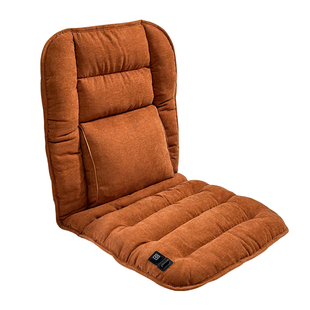 新中式官帽椅加热坐垫实木椅子靠背垫太师椅主人椅座垫四季通用垫