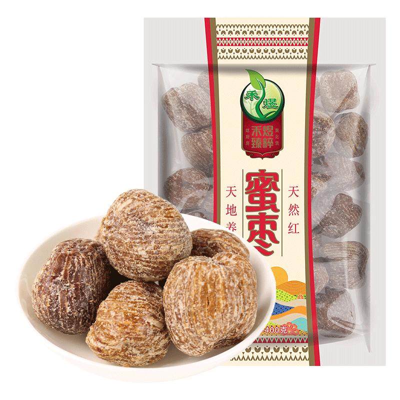 禾煜蜜枣400g干枣金丝甜枣子煲汤蜜饯大枣包粽子专用免洗休闲零食