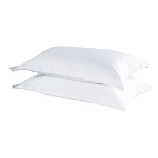 酒店宾馆白色纯棉枕套民宿单人专用纯白枕头套纯色加厚全棉枕头皮