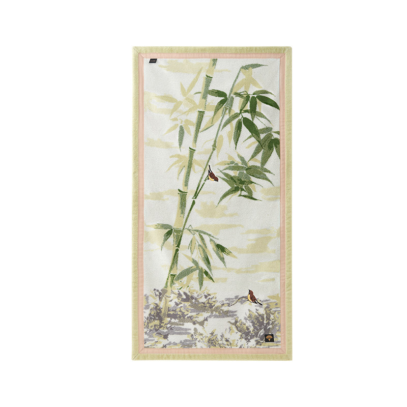 洁玉大师国风系列长绒棉浴巾柔软吸水亲肤纯棉节日送礼高端礼盒装