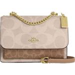 [圣诞礼物]COACH/蔻驰奥莱女士拼色KLARE 21号翻盖单肩包斜挎包