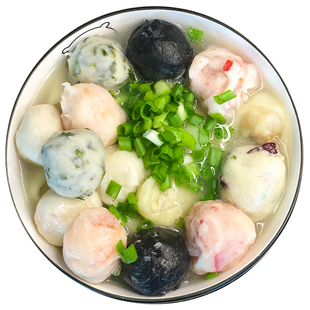 七彩海鲜丸500g 潮汕鱼丸正宗手打海鲜丸 丸子搭配虾丸墨鱼丸火锅