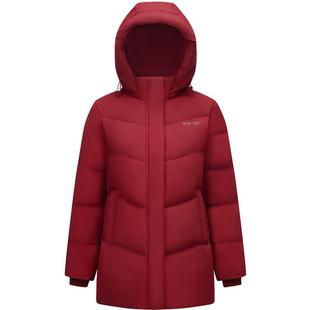 波司登冬季羽绒服女士短款时尚简约保暖中老年妈妈款洋气连帽外套