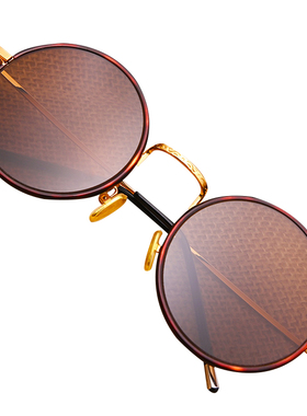 水晶打磨纯天然黑茶架子石头镜