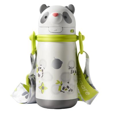 babycare熊猫儿童保温杯宝宝婴幼儿学饮吸管水杯幼儿园外出水壶
