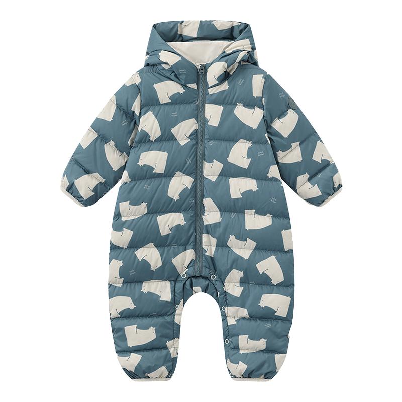 【26秋冬新品】法国小帆船童装Petitbateau婴幼儿羽绒连体服A0GFK