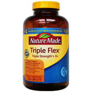 新款Nature Made Triple Flex三倍维骨力200片/粒28年9月美国关节