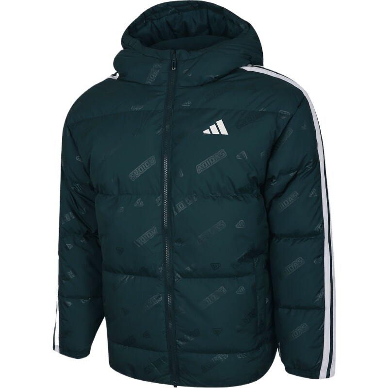 adidas阿迪达斯男大童运动休闲保暖连帽羽绒服外套KC5921
