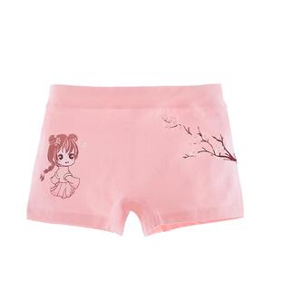 4条装品牌女童内裤纯棉平角裤儿童内裤女宝宝小孩学生女孩秋冬款