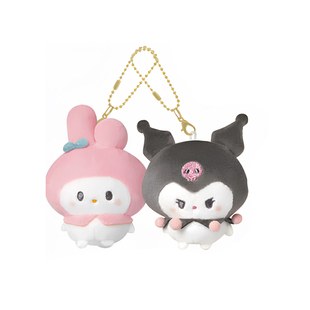 现货日本三丽鸥hellokitty豆豆眼好朋友磁吸贴贴美乐蒂包包小挂件