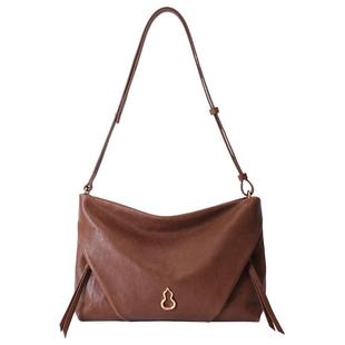 BAMPO半坡合意包 头层牛皮托特包新款复古植鞣皮大容量单肩斜挎包