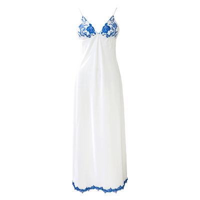 春秋性感女神长款吊带睡裙睡衣