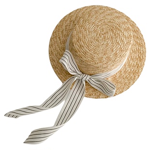 儿童帽子春夏麦秆女童遮阳草帽女宝宝防晒蝴蝶结礼帽出游度假沙滩