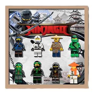 KGBOX乐高抽抽乐人仔幻影忍者71799 70657 7062人仔收纳盒展示盒