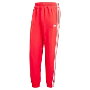 Adidas阿迪达斯三叶草男子运动三条纹系列速干透气梭织长裤IT2498