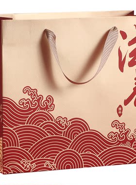滋养金色加厚纸质手提袋