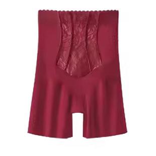 婚礼红色防走光安全裤女收腹提臀强力收小肚子内裤二合一打底裤夏