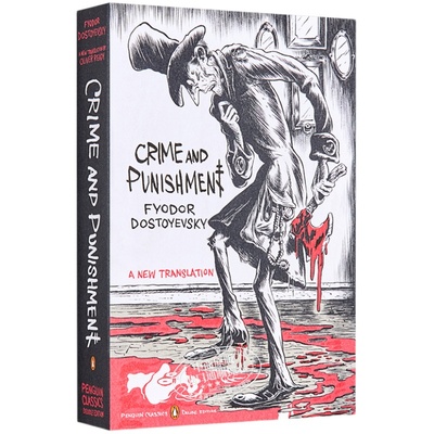 预售 罪与罚 企鹅经典豪华毛边版 俄罗斯文学 陀思妥耶夫斯基 Crime and Punishment 英文原版 Fyodor Dostoyevsky【中商原版】