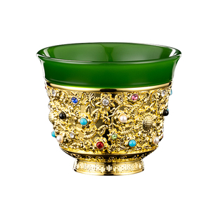 容山堂玉瓷珐琅彩茶杯个人专用高档主人杯单杯品茗杯茶盏功夫茶杯