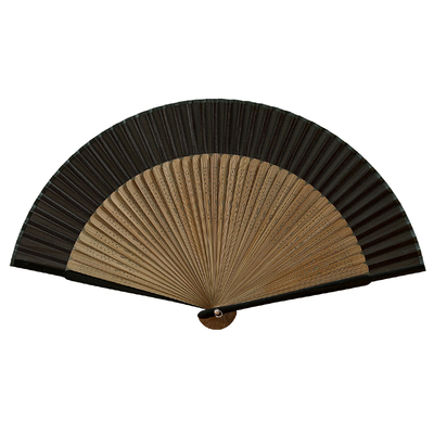 素面黑色中国风小巧便携折叠扇