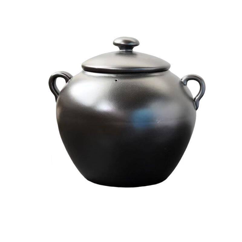 新中式茶饮温茶釜炭火熬煮茶壶中药养生茶大容量瓦罐火山石电陶炉