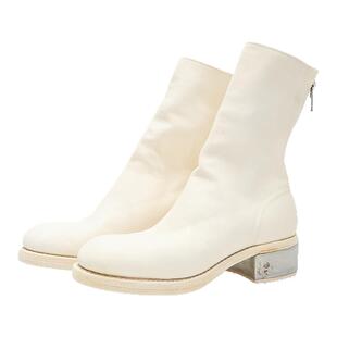 GUIDI 日常通勤788zi女士粗跟拉链圆头短靴马丁靴银泰百货 301596