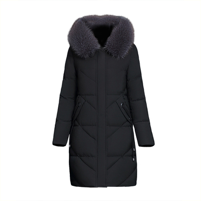 妈妈装加厚棉袄女中长款羽绒棉服