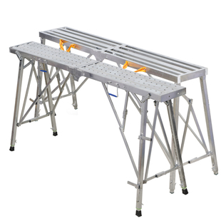 加厚1.2马凳 折叠升降防滑多功能便携伸缩平台装修刮腻子脚手架子