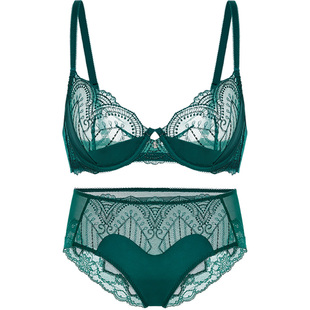 套装LaClover蕾丝性感高奢约会高质量文胸内裤两件套女仙境奇缘