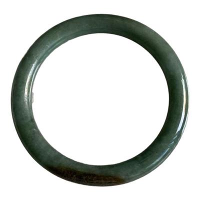 缅甸翡翠A货深绿色正圈51.5mm