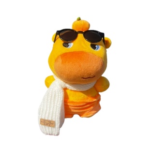 多爱正版水豚噜噜车尾挂件快拆卡扣社会围巾墨镜个性车挂玩偶公仔