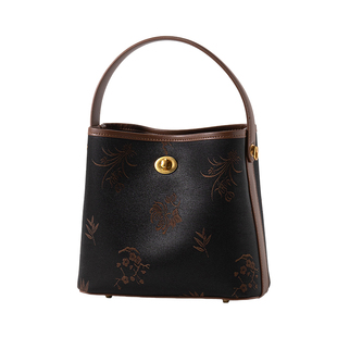 上海故事2026新款女式包包香云纱真皮托特包单肩斜挎妈妈款手提袋