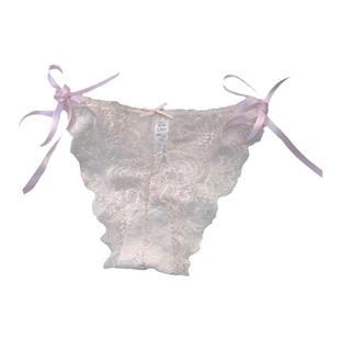 蕾丝内裤女系带两侧可解性感少女细带三角裤新款春夏绑带纯欲女生