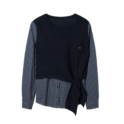 VIEA.ING薇迎假两件针织衫毛衣