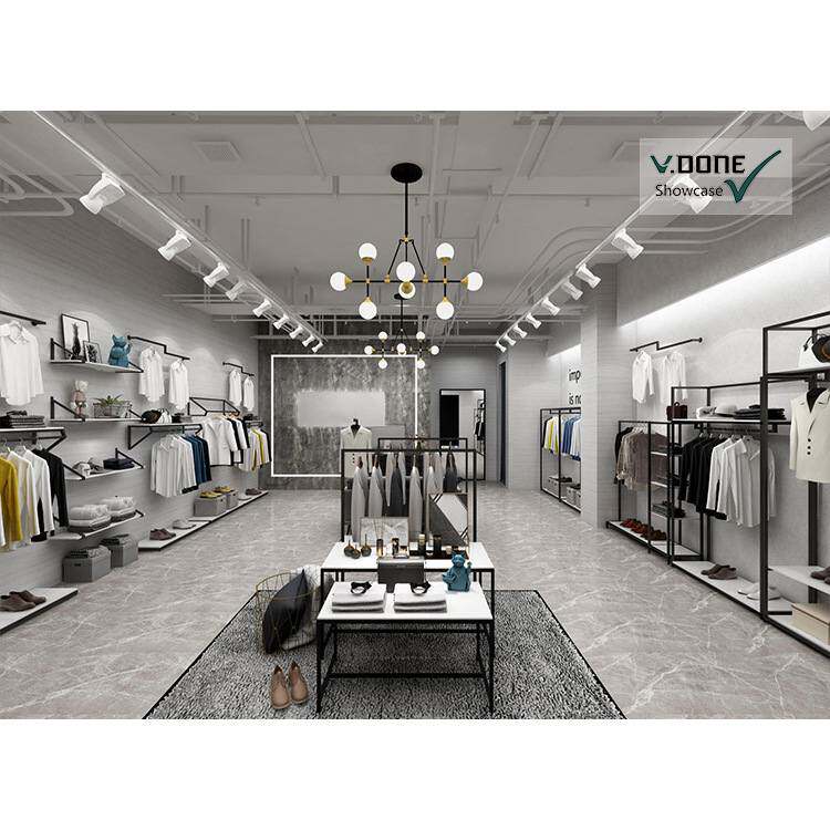 定制整店服装展示柜产品展柜玻璃柜不锈钢柜台陈列柜商用柜展示架