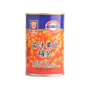 上海梅林茄汁黄豆罐头425g*24即食下饭菜拌饭速食