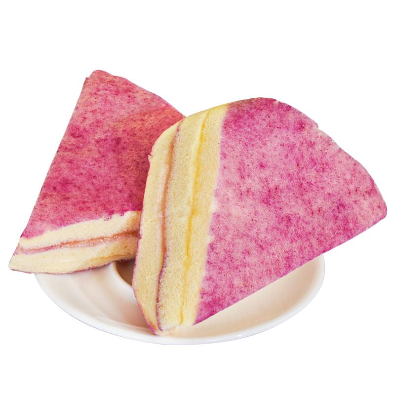 紫薯香芋蒸鸡蛋糕小面包早餐整箱速食懒人饱腹零食营养健康三明治