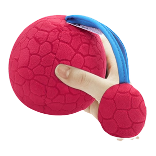 jollybaby婴儿手抓球可啃咬抚触球追视红球感统训练布艺宝宝玩具