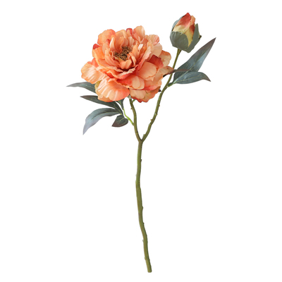 油画牡丹花仿真花假花摆件