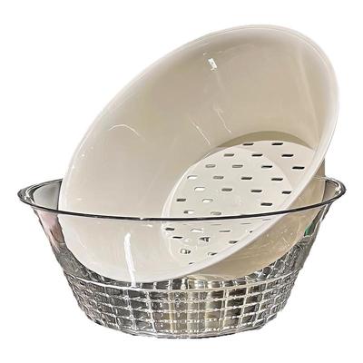 BSD双层洗菜盆沥水篮多功能