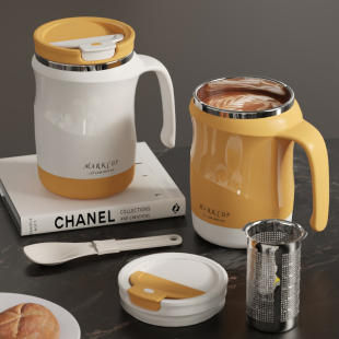 新款 保温随身杯轻奢304不锈钢杯带盖马克杯办公室喝水杯咖啡杯子