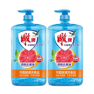 雕牌洗洁精小瓶家用厨房洗涤剂洗碗液大桶清新洗涤灵去油官方正品