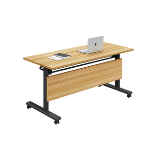 折叠会议桌可移动拼接长条桌简易带轮多功能办公桌培训课桌椅组合