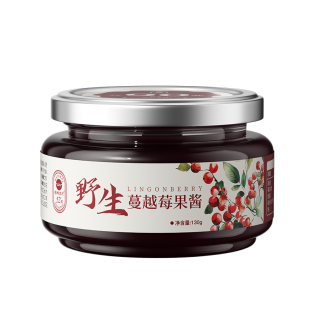 塔哈尔河蔓越莓蓝莓果酱儿童孕妇老人早餐吐司面包伴侣无防腐