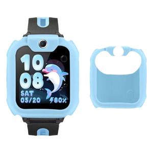 适用于小天才Q2A/D2/Q1A/D2A保护套N3电话手表儿童硅胶套钢化膜防摔防刮防磨手表带D2A保护壳W1923AC贴膜配件