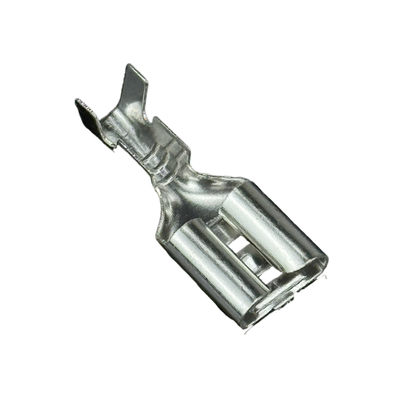 2.8/4.8/6.3插簧旗形带锁反背压线四方短插片鸡爪插簧硅胶护套