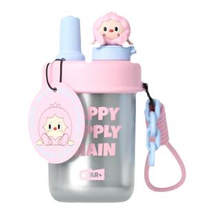 世大家吸管杯夏天新款茶水分离女高颜值儿童tritan可爱便携水杯子